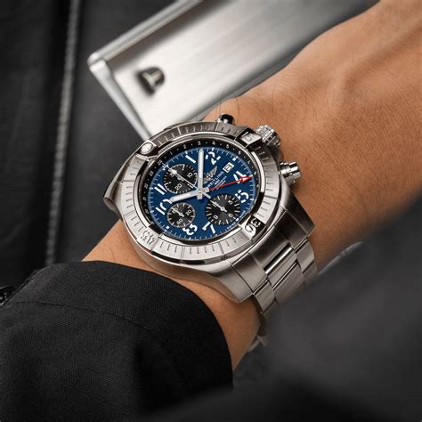 breitling avenger hurricane on wrist|Breitling Avenger chronograph gmt.